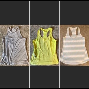 Set of 3 Athleta workout tanks